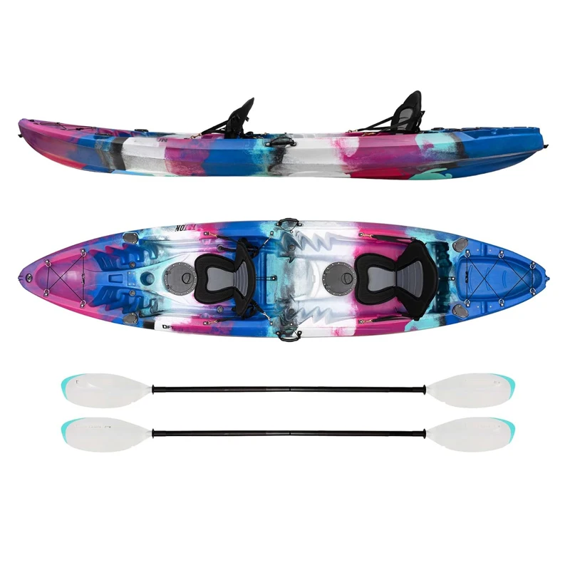 Kayaking Wholesale 2 Person Tandem Canoe PVC and LLDPE Plastic Fishing Kayak with Pedal Type Lake Outdoor Use
Kayaking Wholesale 2 Person Tandem Canoe PVC and LLDPE Plastic Fishing Kayak with Pedal Type Lake Outdoor Use