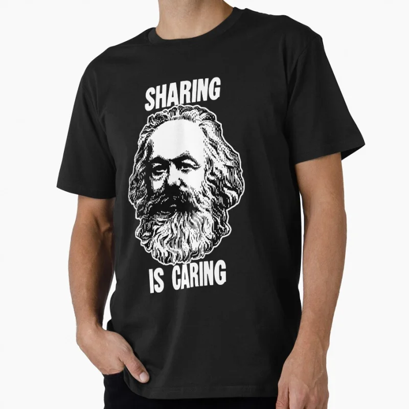 Karl Marx : Sharing Is Caring Socialist Philosopher Communist Funny Gift T shirt Large size Tops 100% cotton printed Clothes
Karl Marx : Sharing Is Caring Socialist Philosopher Communist Funny Gift T shirt Large size Tops 100% cotton printed Clothes