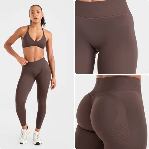 Adapt Seamless Leggings Women Seamless Sports Yoga Pants Low Ribbed Band Gym clothes Fitness Workout wear Scrunch Bum Tights