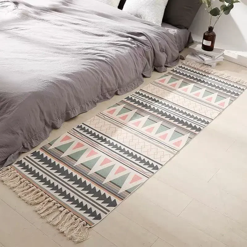 Bohemia Rug Floor Carpet Cotton Linen Handmade Tassel Rug Living Room Bedside Floor Mat Pad Home Boho Decoration Room Decor
Bohemia Rug Floor Carpet Cotton Linen Handmade Tassel Rug Living Room Bedside Floor Mat Pad Home Boho Decoration Room Decor
