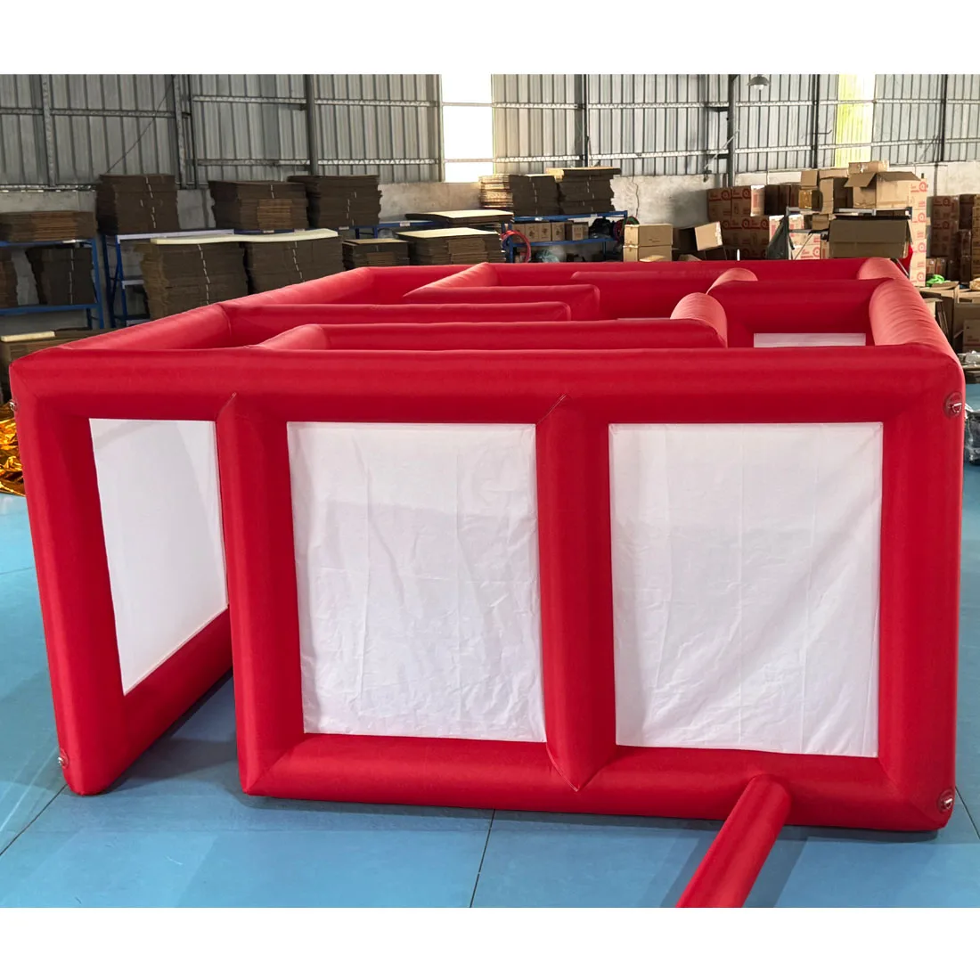 Red white Inflatable Maze Halloween Haunted House Inflatable Labyrinth Maze with Blower for Carnival Outdoor Indoor Game Toys
Red white Inflatable Maze Halloween Haunted House Inflatable Labyrinth Maze with Blower for Carnival Outdoor Indoor Game Toys