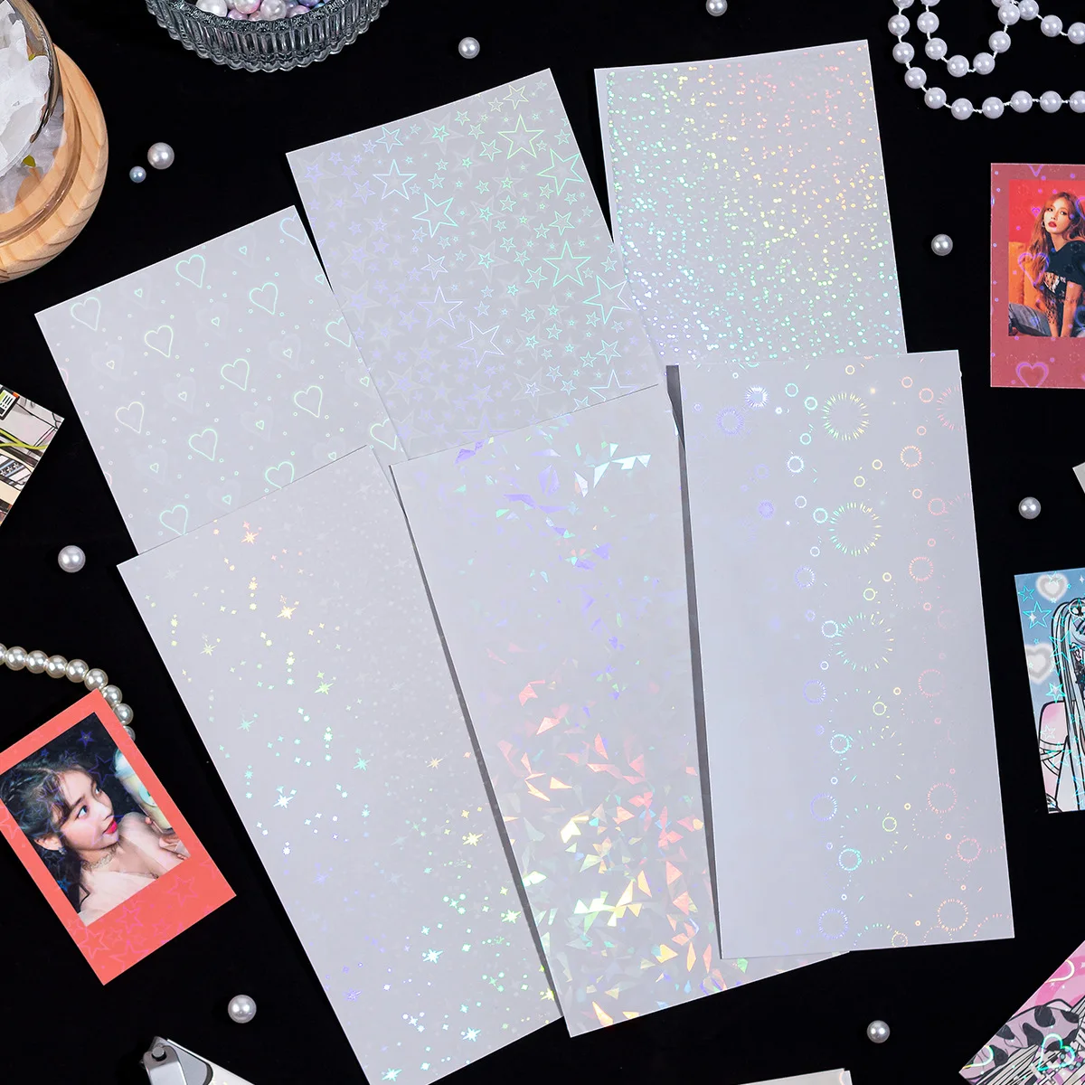 6 Sheets Shiny Laser Film Card Sticker Creative DIY Journal Scrapbooking Decoration Kawaii Stationery Collage Phone Stickers
6 Sheets Shiny Laser Film Card Sticker Creative DIY Journal Scrapbooking Decoration Kawaii Stationery Collage Phone Stickers