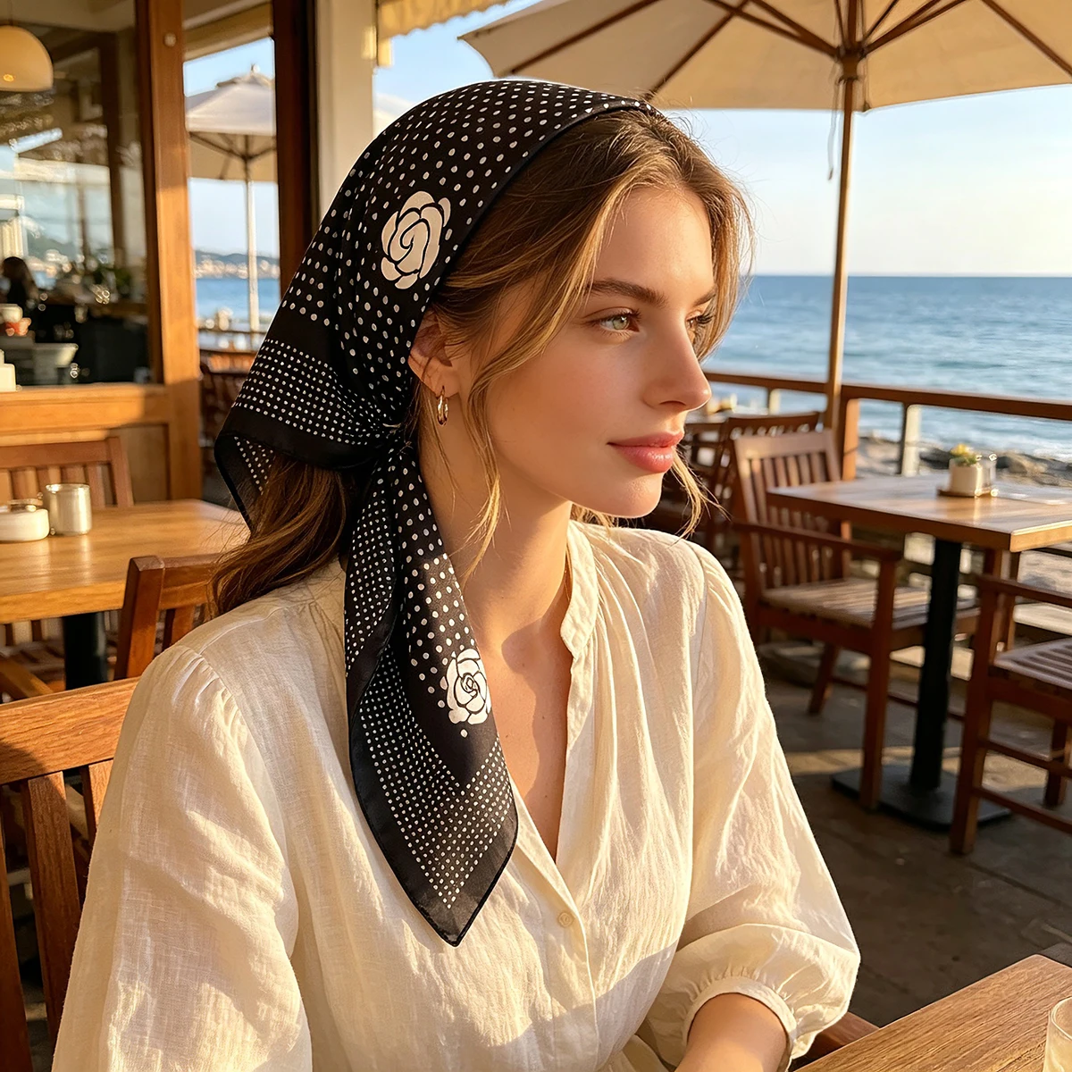 2026 New French Polka Dot Print Scarf Versatile Small Square Silk Scarf Women's Fashionable Simple Decorative Headband
2026 New French Polka Dot Print Scarf Versatile Small Square Silk Scarf Women's Fashionable Simple Decorative Headband