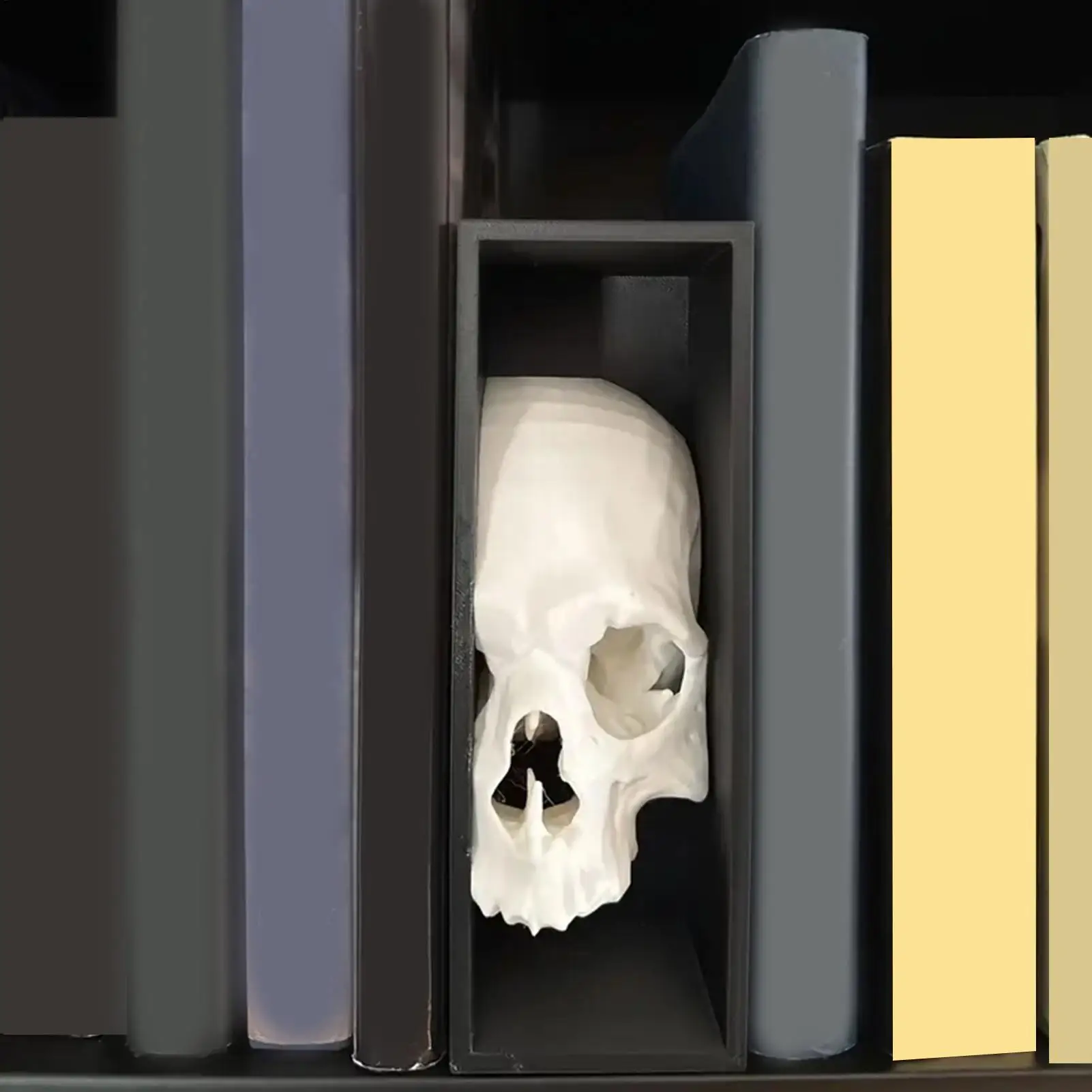 Skull Bookend For Shelves Study Book Support Stoppers Spooky Gothic Design Magazines Bookend Shelf Decor For Apartment Living
Skull Bookend For Shelves Study Book Support Stoppers Spooky Gothic Design Magazines Bookend Shelf Decor For Apartment Living