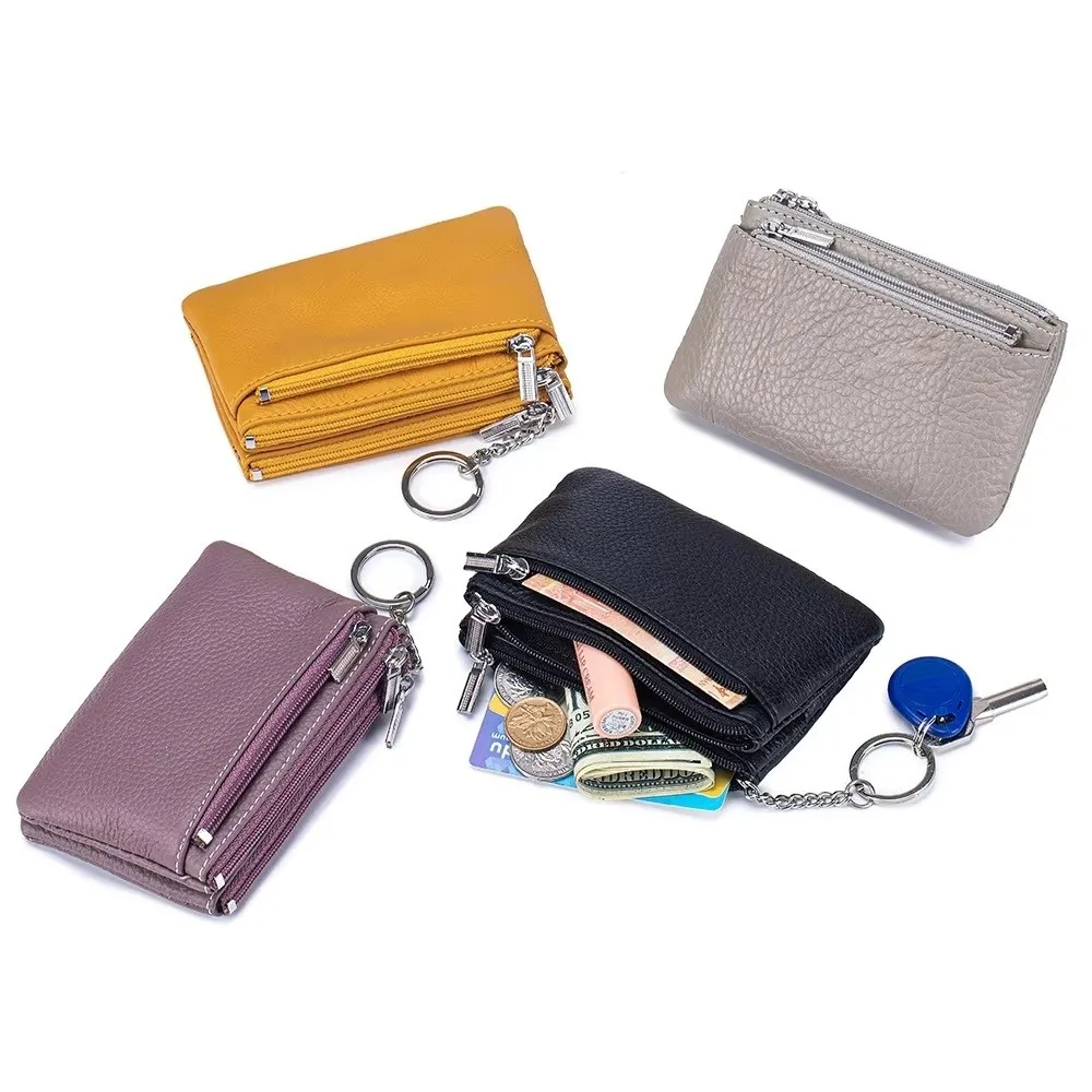 Soft Genuine Leather Women's Wallets Large Capacity Zipper Purses Coin Holders Portable with Keychain Money Bag Gift
Soft Genuine Leather Women's Wallets Large Capacity Zipper Purses Coin Holders Portable with Keychain Money Bag Gift