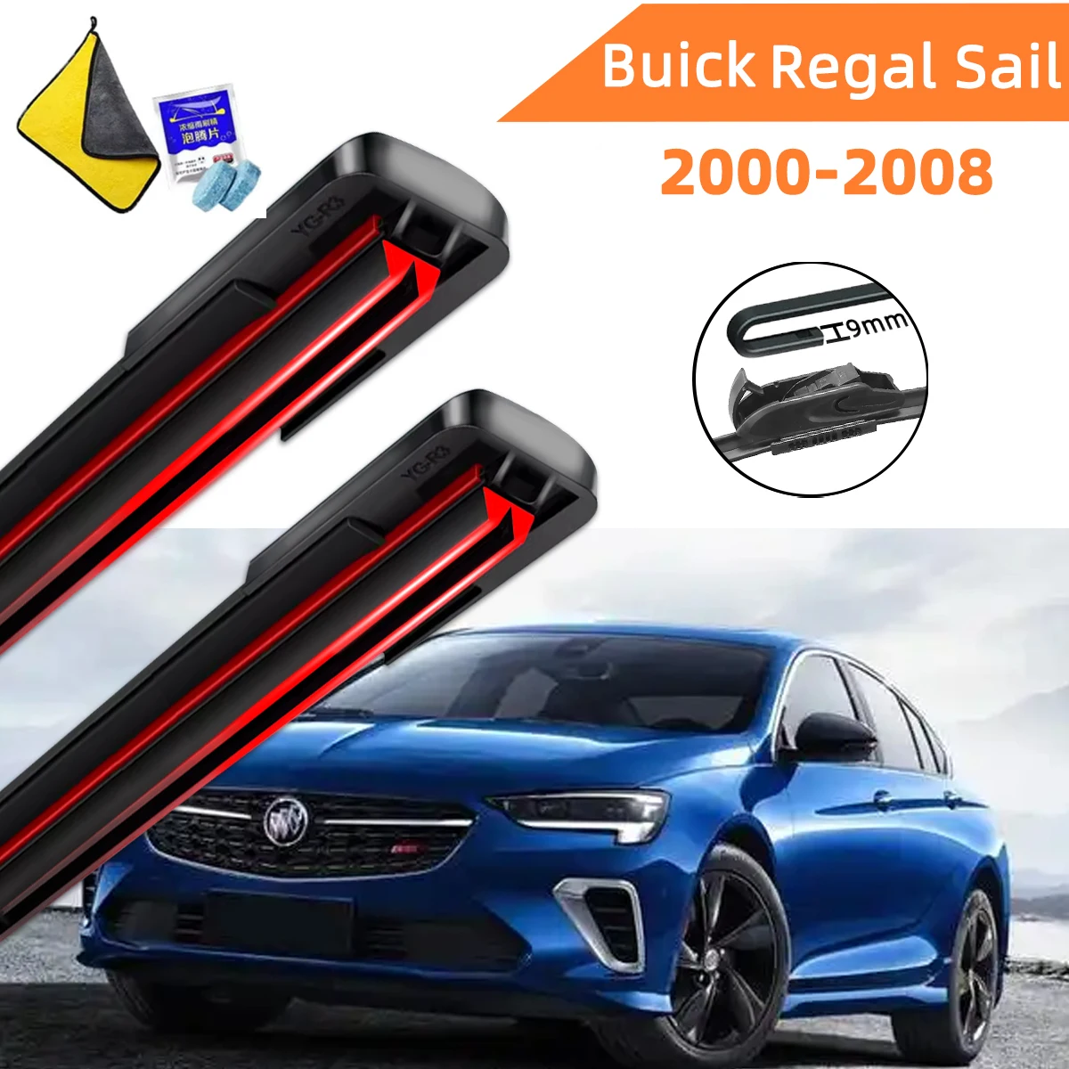 Double Rubber Car Wipers for Buick Regal Sail 2000-2008 Front Blade Brushes Cutter Automobiles Accessorie Wiper Windscreen Wiper
Double Rubber Car Wipers for Buick Regal Sail 2000-2008 Front Blade Brushes Cutter Automobiles Accessorie Wiper Windscreen Wiper