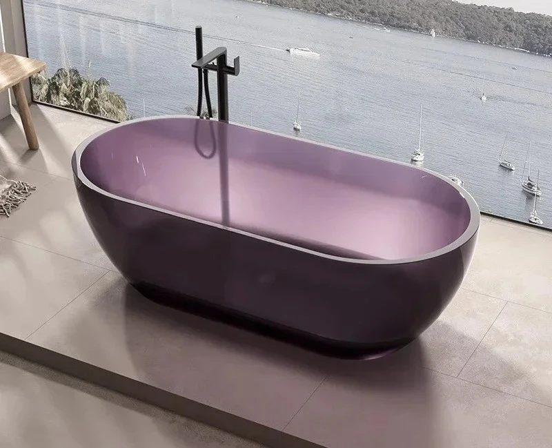 ss 25Independent integrated resin transparent bathtub Home hotel, B & B double color bathtub
ss 25Independent integrated resin transparent bathtub Home hotel, B & B double color bathtub