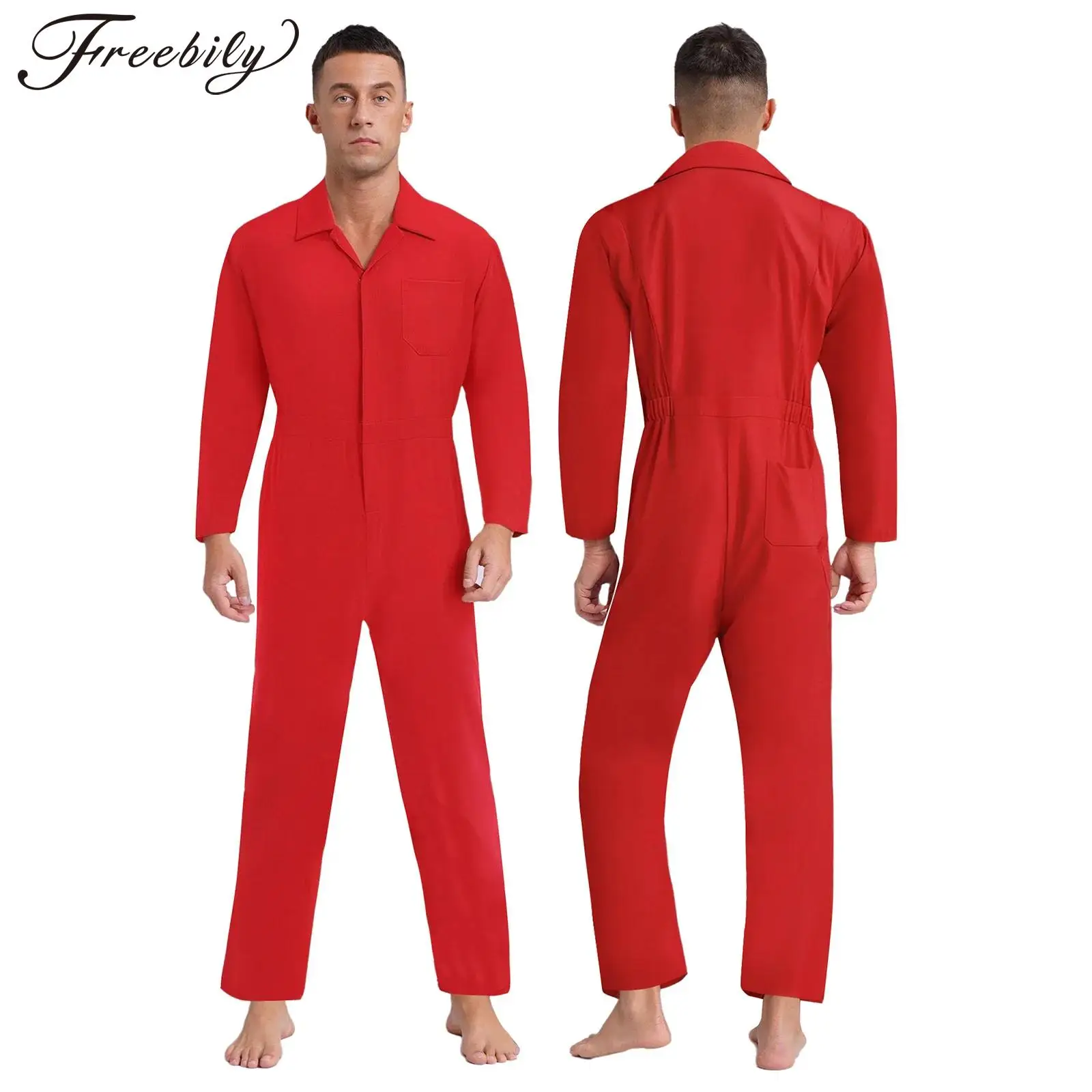 Adult Euro Workwear Coverall Long Sleeve Zipper Overall Jazz Street Dance Jumpsuit Halloween Cosplay Costume Workshop Uniform
Adult Euro Workwear Coverall Long Sleeve Zipper Overall Jazz Street Dance Jumpsuit Halloween Cosplay Costume Workshop Uniform
