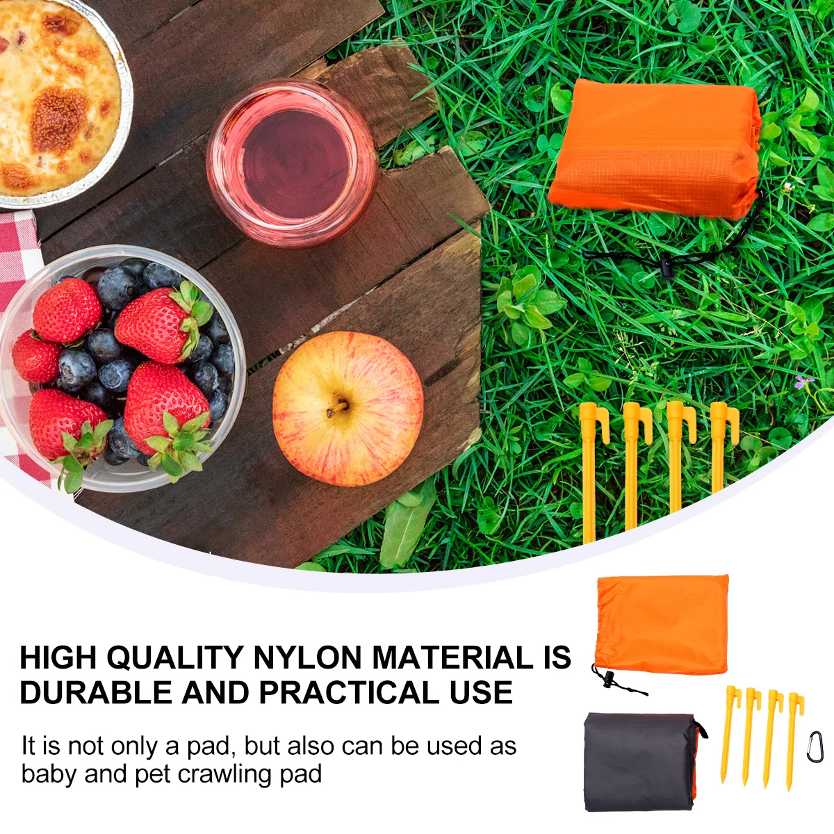 Waterproof Picnic Mat 180X180Cm Orange Foldable Camping Beach Blanket Lightweight Travel Ground Mat For Outdoor Hiking
Waterproof Picnic Mat 180X180Cm Orange Foldable Camping Beach Blanket Lightweight Travel Ground Mat For Outdoor Hiking