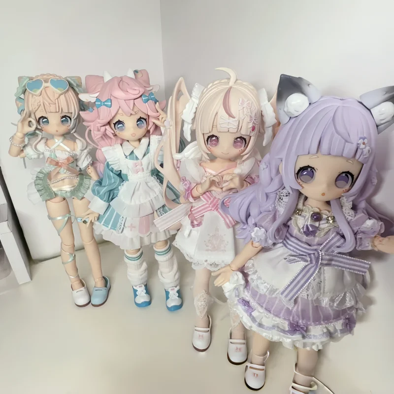 2025 Горячая подлинная серия Wanmeng Sugary для девочек, слепая коробка, десертная вечеринка, Mjd, подвижная 8-точечная кукла, украшение для девочек, праздничные подарки 
2025 Горячая подлинная серия Wanmeng Sugary для девочек, слепая коробка, десертная вечеринка, Mjd, подвижная 8-точечная кукла, украшение для девочек, праздничные подарки