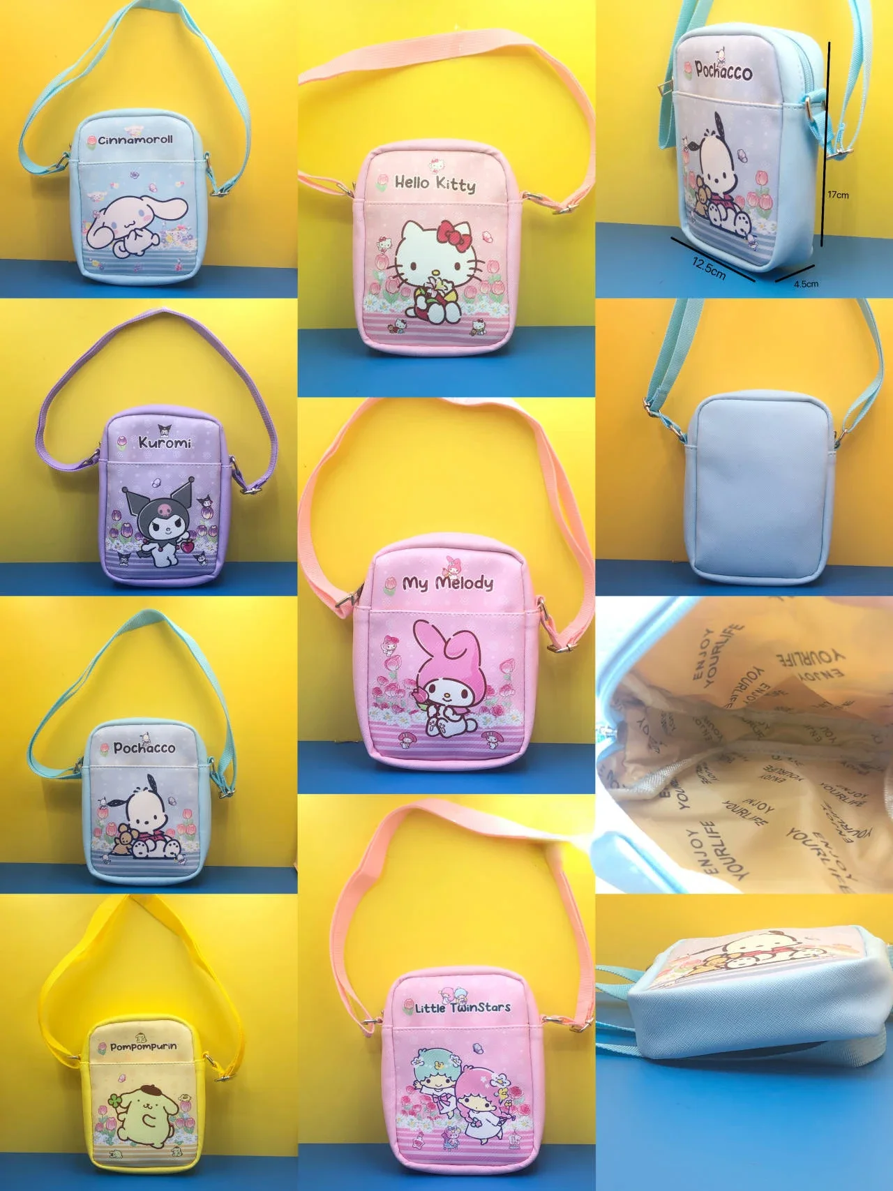 Sanrio Kawaii Anime Cartoon series My melody Kuromi Cinnamoroll Creative Exquisite Cute Messenger Bag Girl Heart Backpack Gift
Sanrio Kawaii Anime Cartoon series My melody Kuromi Cinnamoroll Creative Exquisite Cute Messenger Bag Girl Heart Backpack Gift
