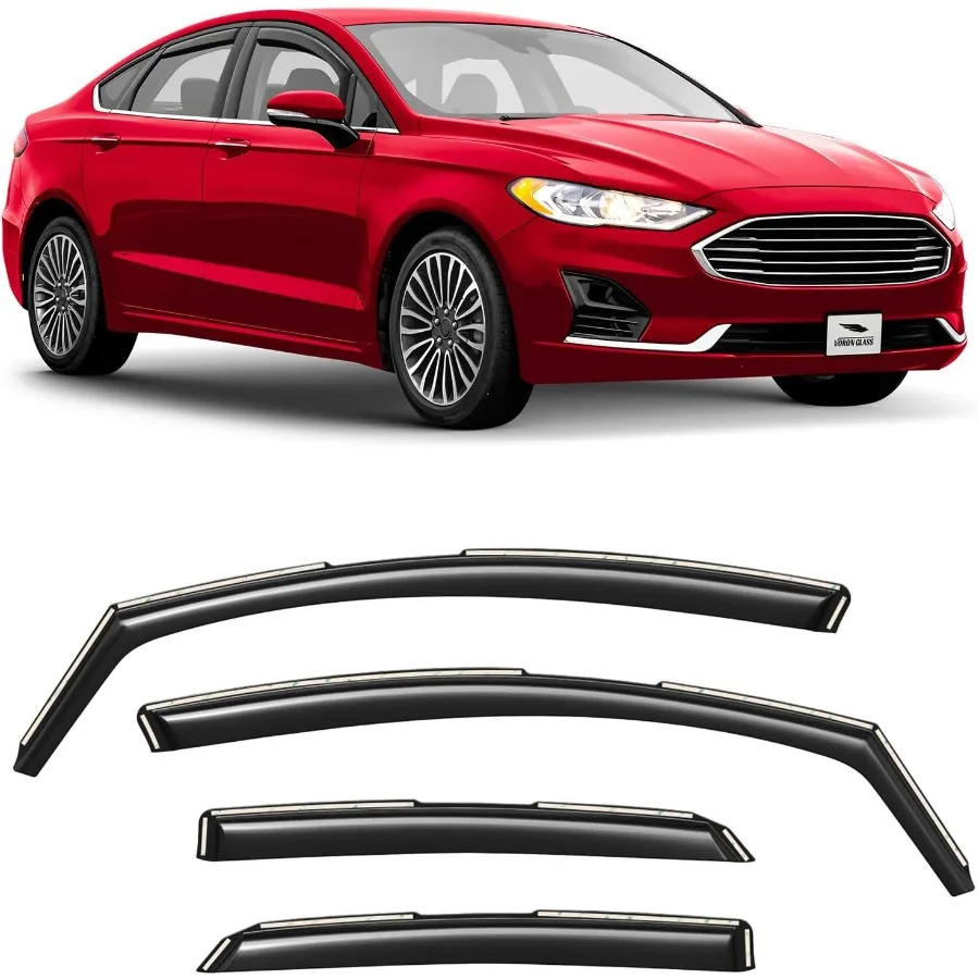 InChannel Сверхпрочные дождевики для Fusion 20132020, дефлекторы окон, вентиляционные оконные козырьки, 4 шт. 220180, разработанные для Enha
InChannel Сверхпрочные дождевики для Fusion 20132020, дефлекторы окон, вентиляционные оконные козырьки, 4 шт. 220180, разработанные для Enha