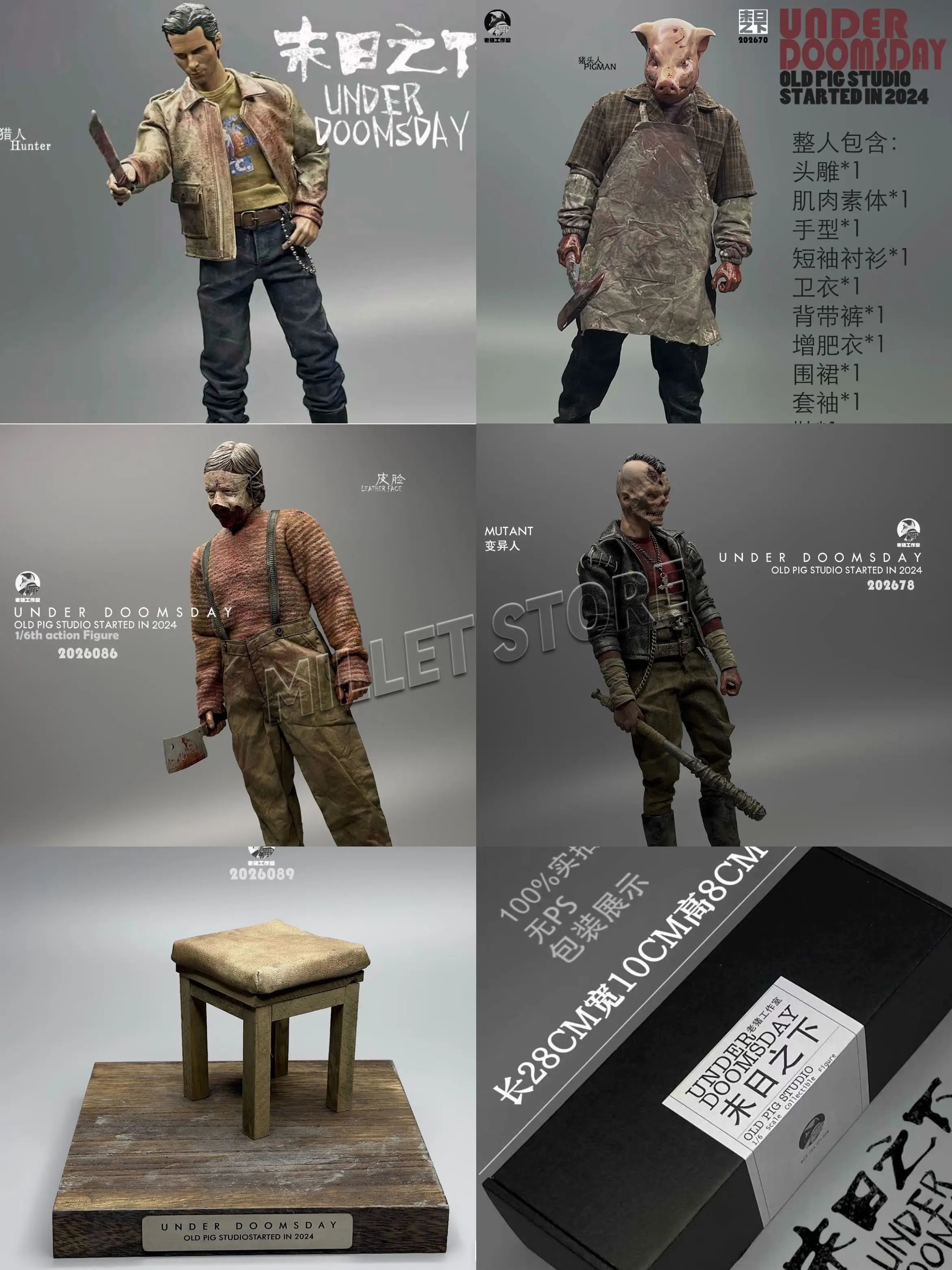 In Stock 1/6 Soldier 12 Inches Produced By Lao Zhu Studio Pig Head Man Killer Doomsday Gift Collection
In Stock 1/6 Soldier 12 Inches Produced By Lao Zhu Studio Pig Head Man Killer Doomsday Gift Collection