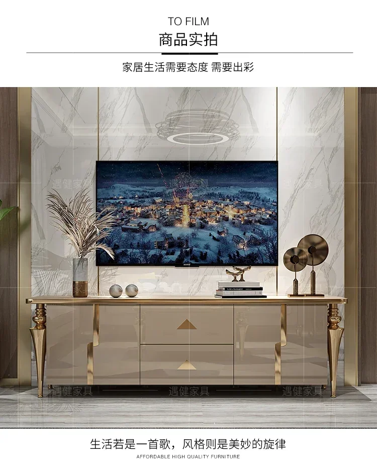 A13 Italian light luxury TV cabinet, post-modern simple high style living room floor cabinet, paint baking process American styl
A13 Italian light luxury TV cabinet, post-modern simple high style living room floor cabinet, paint baking process American styl