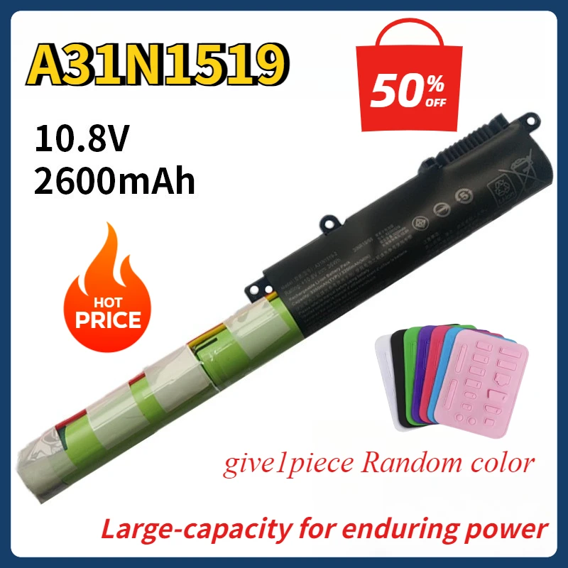 A31N1519 2600mAh Battery for ASUS X540 X540L X540LA X540LJ X540S X540SA X540SC X540YA A540 A540LA F540SC R540S R540SA
A31N1519 2600mAh Battery for ASUS X540 X540L X540LA X540LJ X540S X540SA X540SC X540YA A540 A540LA F540SC R540S R540SA