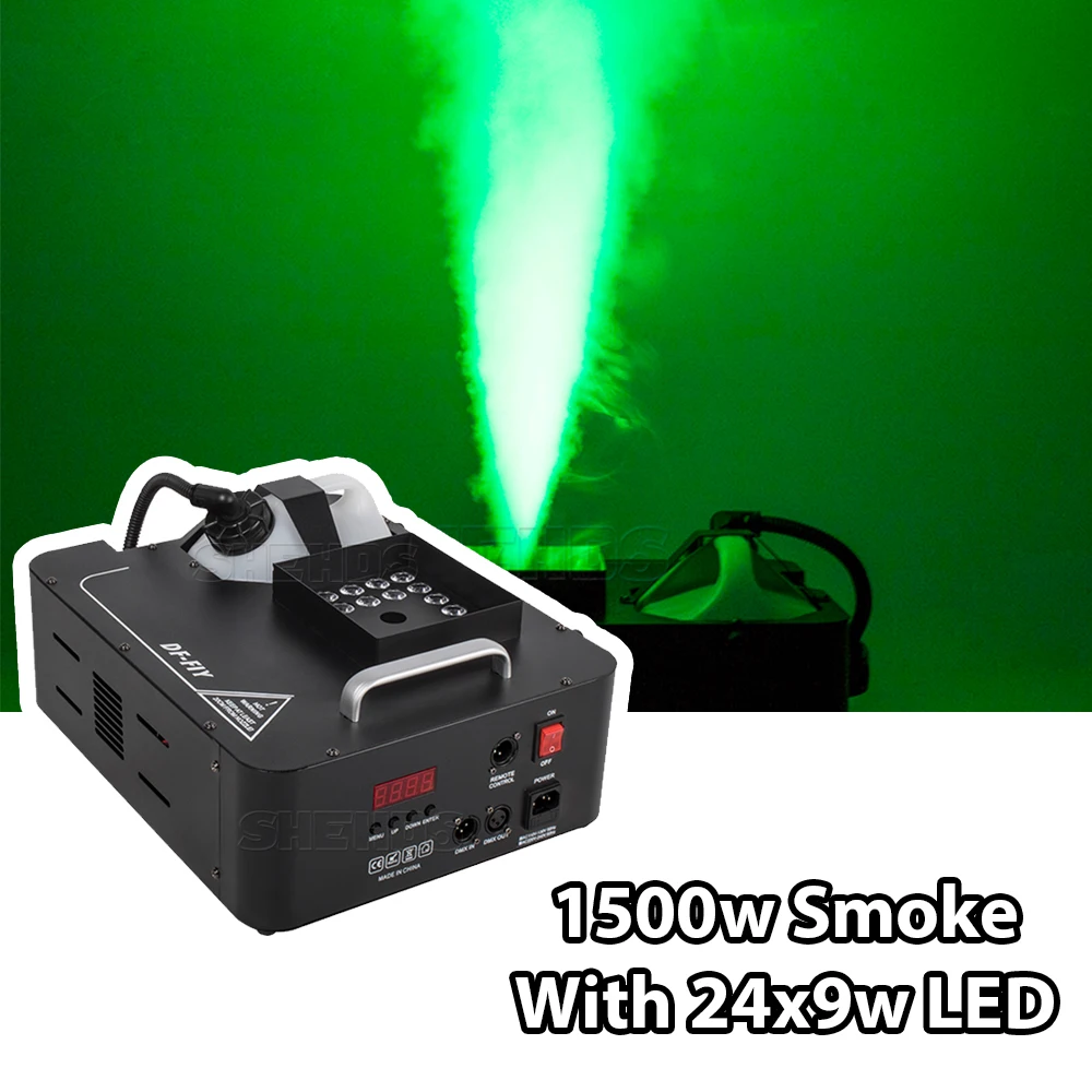 1500W Vertical Smoke Machine With 24x9w LED Light RGB 3in1 Wireless Remote Control Fog Machine For Wedding DJ Disco Party DMX512
1500W Vertical Smoke Machine With 24x9w LED Light RGB 3in1 Wireless Remote Control Fog Machine For Wedding DJ Disco Party DMX512