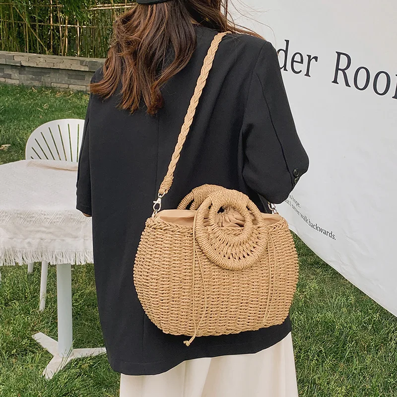 Woven Casual Handbags Popular Handmade Braided Basket Vacation Straw Clutch Totes Women Summer Beach Weave Beach Bag
Woven Casual Handbags Popular Handmade Braided Basket Vacation Straw Clutch Totes Women Summer Beach Weave Beach Bag