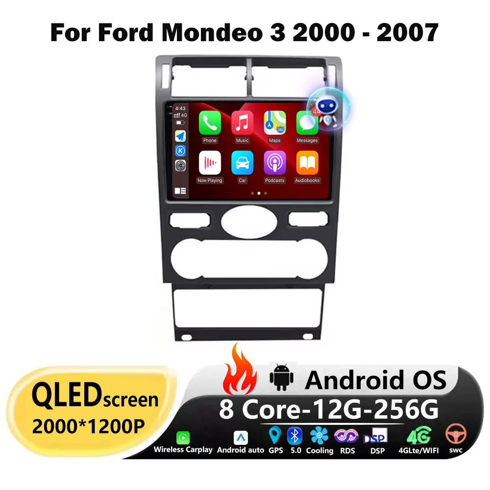 Android Auto для Ford Mondeo 3 2000-2007 автомобильный радиоприемник стерео навигация GPS мультимедийный видеоплеер беспроводной Carplay без 2din 9 дюймов
Android Auto для Ford Mondeo 3 2000-2007 автомобильный радиоприемник стерео навигация GPS мультимедийный видеоплеер беспроводной Carplay без 2din 9 дюймов