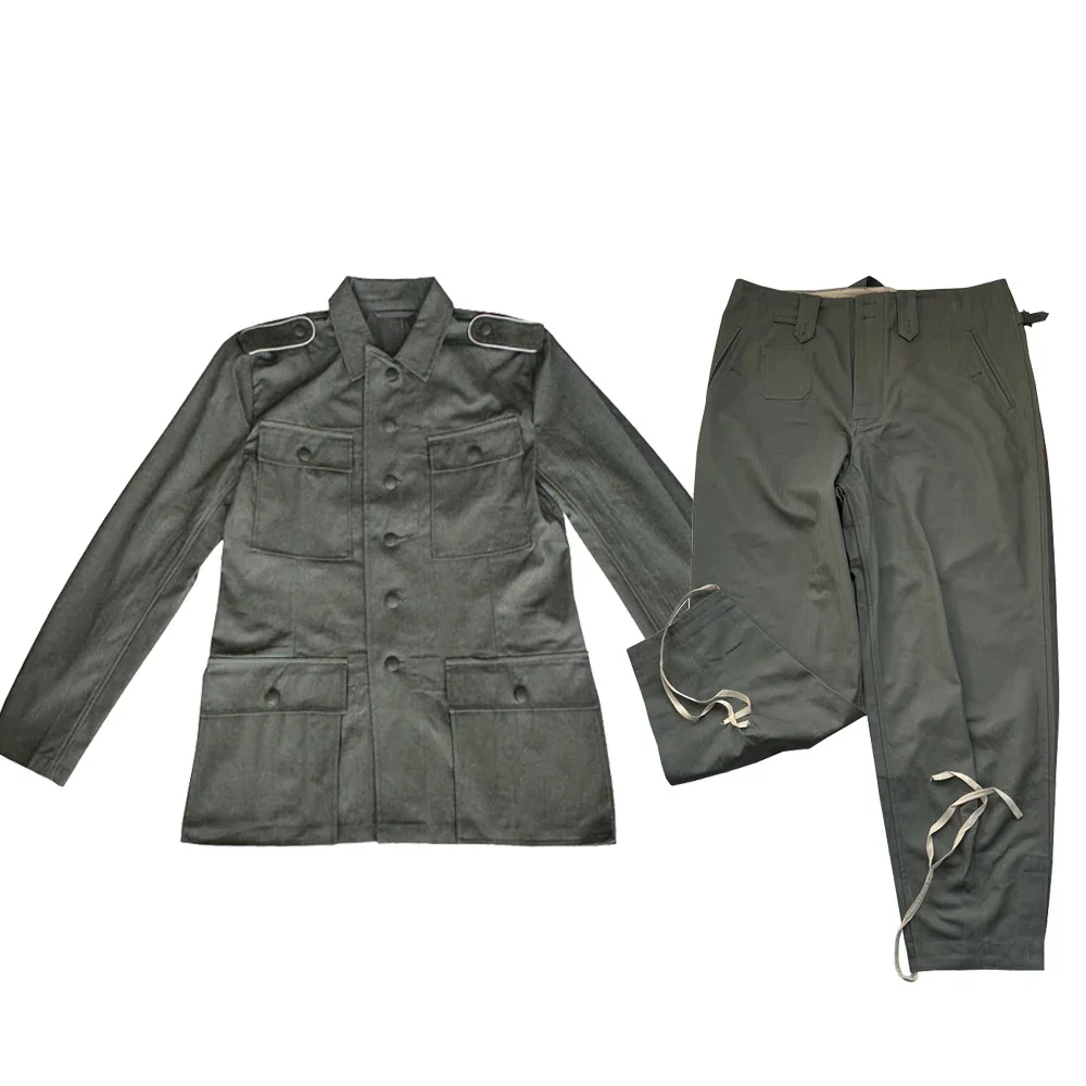 WW2 German Uniform Jacket and Pants Vintage German Men's Dress Jacket Pants Tactical Uniform
WW2 German Uniform Jacket and Pants Vintage German Men's Dress Jacket Pants Tactical Uniform