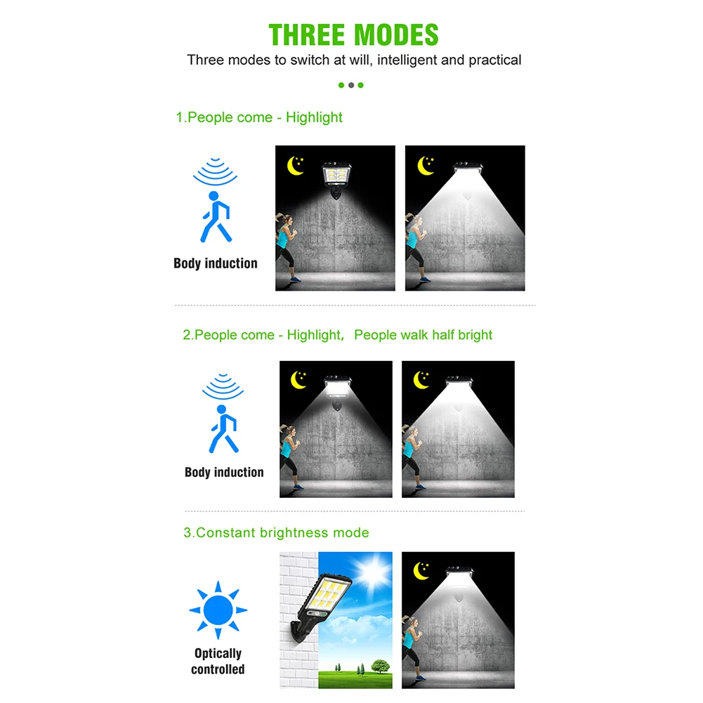 Solar Powered Dusk To Dawn Street Light Motion Sensor Lighting Flood Lights IP65 Waterproof 2200mAh for Yard Garage Sports Court
Solar Powered Dusk To Dawn Street Light Motion Sensor Lighting Flood Lights IP65 Waterproof 2200mAh for Yard Garage Sports Court