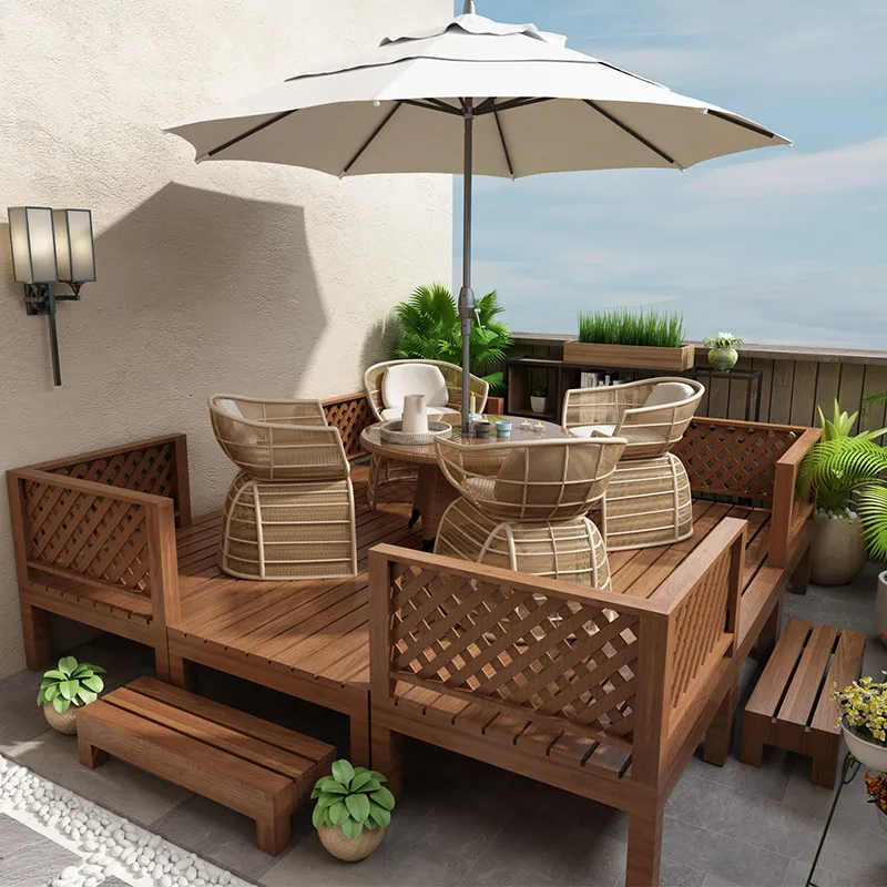 Open-air balcony Solid wood decorative tatami Outdoor courtyard arrangement Garden homestay Platform Platform Durable furniture
Open-air balcony Solid wood decorative tatami Outdoor courtyard arrangement Garden homestay Platform Platform Durable furniture