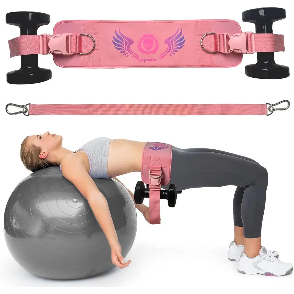 Universal Heavy-Duty Hip Thrust Belt for Men & Women - Glute Exercise Equipment Supporting 300 lbs, Ideal for Dumbbell and Plate
Universal Heavy-Duty Hip Thrust Belt for Men & Women - Glute Exercise Equipment Supporting 300 lbs, Ideal for Dumbbell and Plate