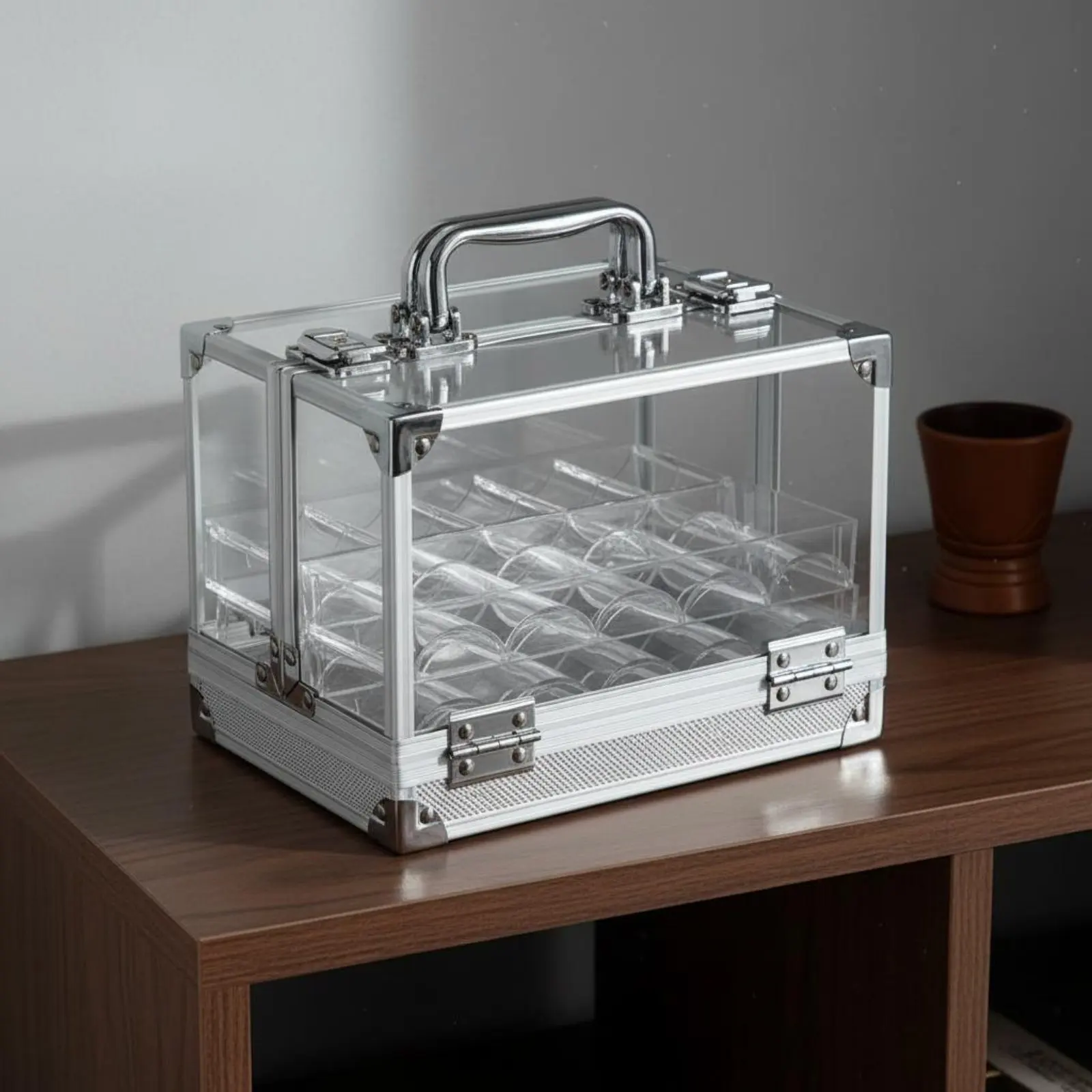 600 Pieces 600 Piece Mahjong Case Large Capacity Aluminum Mahjong Case Transparent Chip Box Portable Handle Game Storage
600 Pieces 600 Piece Mahjong Case Large Capacity Aluminum Mahjong Case Transparent Chip Box Portable Handle Game Storage