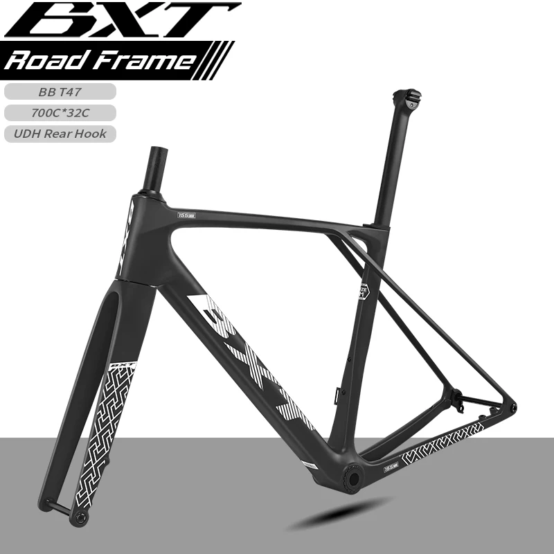 BXT T1000 Carbon Road Frame model-155 Flat-Mounted Disc Road Frameset size XS/S/M/ML/L/XL
BXT T1000 Carbon Road Frame model-155 Flat-Mounted Disc Road Frameset size XS/S/M/ML/L/XL