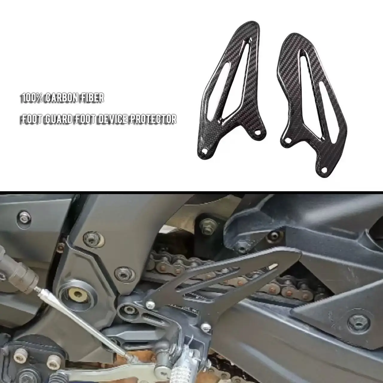Real 100% Carbon Fiber Heel Plates Guards Footrests For YAMAHA YZF-R7 2022 2023
Real 100% Carbon Fiber Heel Plates Guards Footrests For YAMAHA YZF-R7 2022 2023
