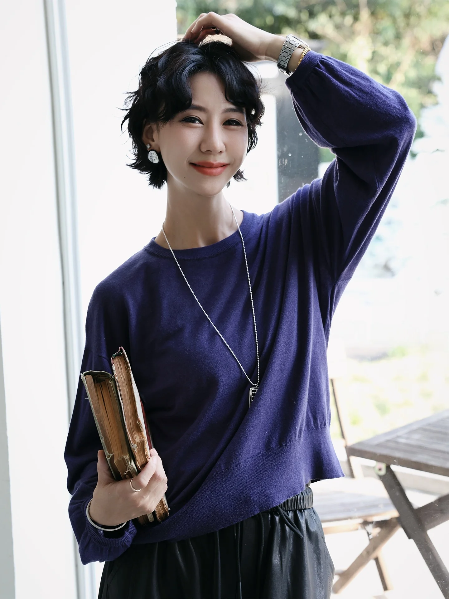 TT Rainy Lav Vintage Purple round Ne Loose Knitted Woolen Sweater Spring New Sle Women's Casual Faion Top
TT Rainy Lav Vintage Purple round Ne Loose Knitted Woolen Sweater Spring New Sle Women's Casual Faion Top