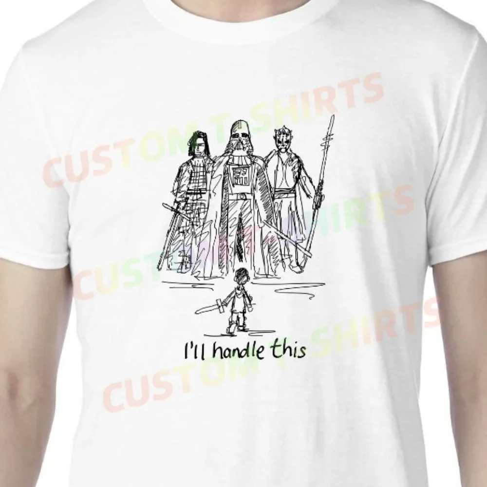 17 113_I’ll_handle_this_–_Star_wars Fans' comic-style hand-drawn pattern T-shirts for both men and women in summer
17 113_I’ll_handle_this_–_Star_wars Fans' comic-style hand-drawn pattern T-shirts for both men and women in summer