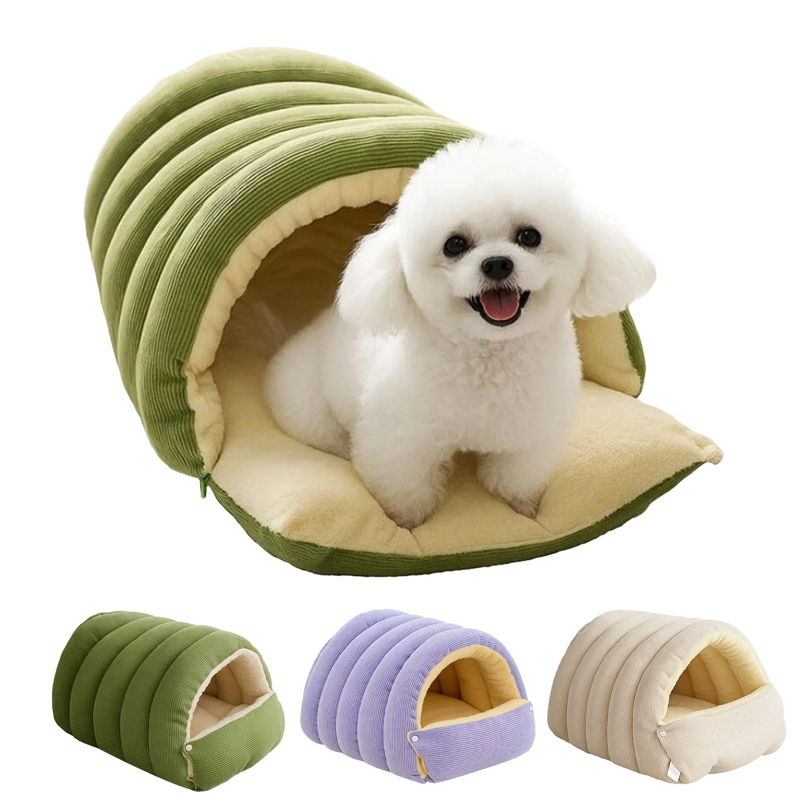 Warm Enclosed Cat Bed Removable Calming Pet Nest Cave Foldable Corduroy Fluffy Sleeping Bed for Winter Autumn Pet Accessories
Warm Enclosed Cat Bed Removable Calming Pet Nest Cave Foldable Corduroy Fluffy Sleeping Bed for Winter Autumn Pet Accessories