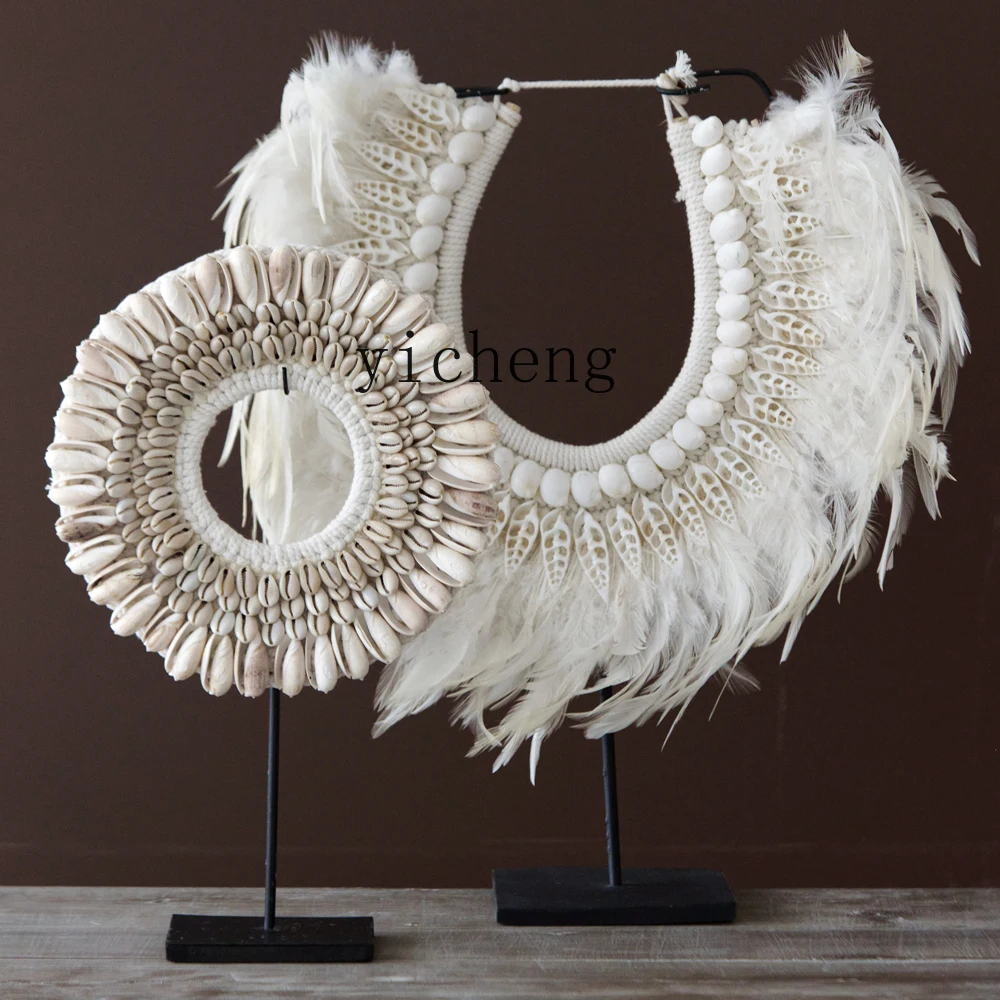 FY handmade shell feather white round ornament model room living room desktop decoration
FY handmade shell feather white round ornament model room living room desktop decoration