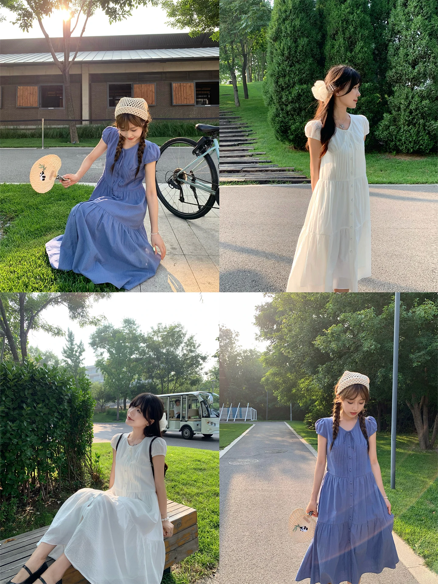 Korean Style Loose Folded Princess Dress Women's Summer Cotton Short Sleeve City Commute Single Button Fairy Skirt Dress
Korean Style Loose Folded Princess Dress Women's Summer Cotton Short Sleeve City Commute Single Button Fairy Skirt Dress
