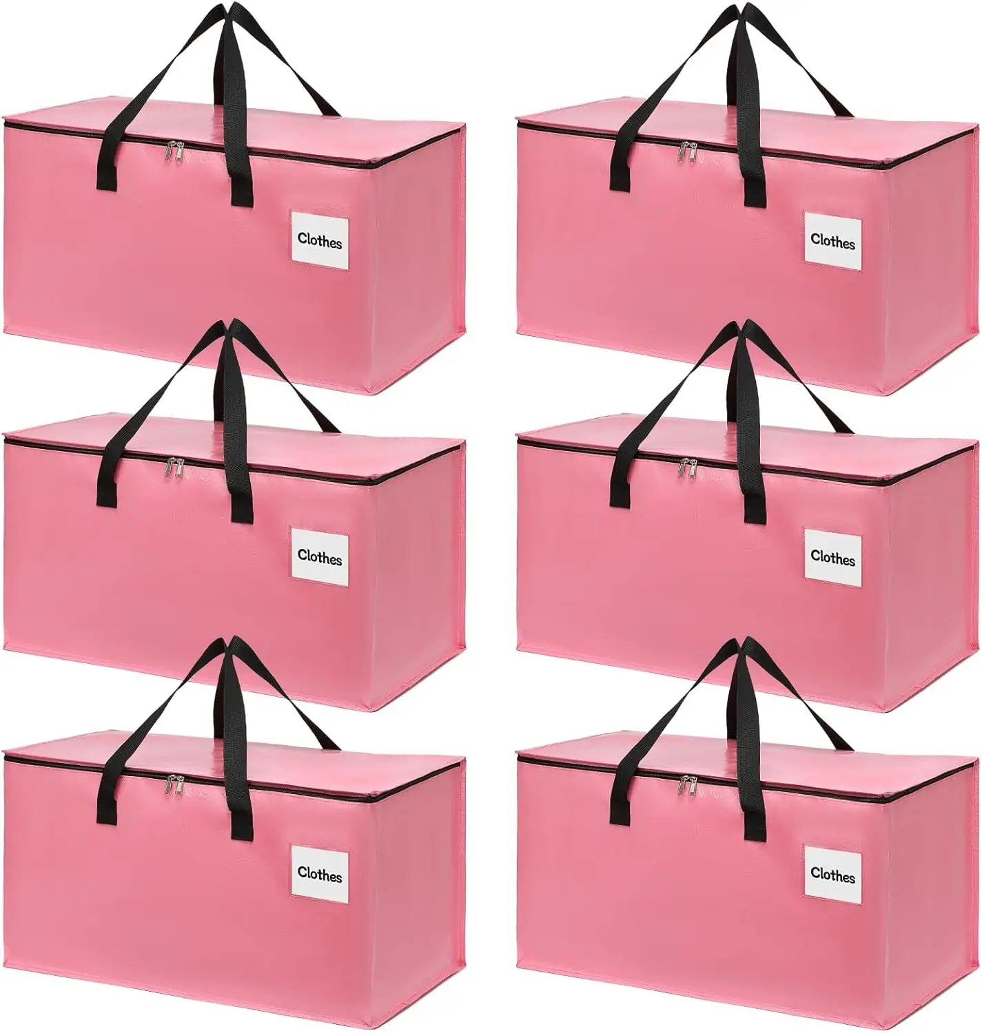 6 Pack Extra Large Heavy Duty Moving Bags with Reinforced Zipper & Wide Handles for Clothes Packing, College Dorm, Travel
6 Pack Extra Large Heavy Duty Moving Bags with Reinforced Zipper & Wide Handles for Clothes Packing, College Dorm, Travel