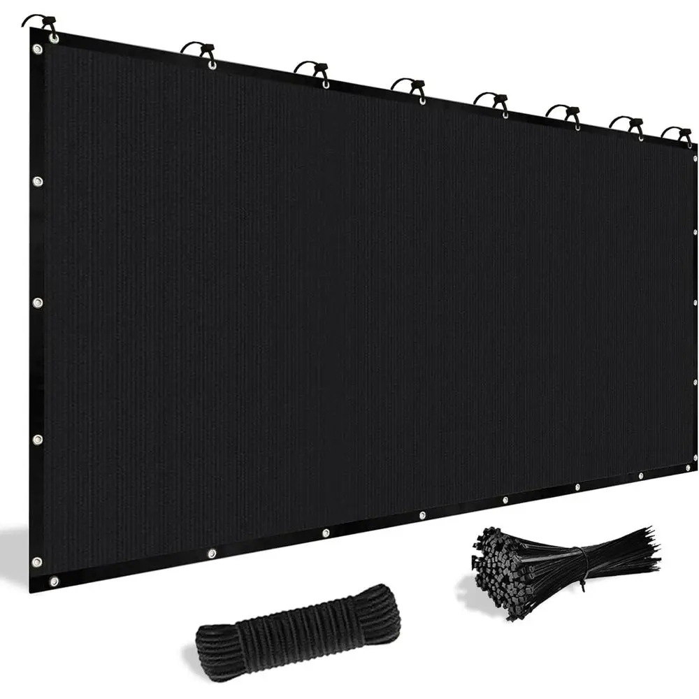 Custom 6' x 15' UV Mesh Shade Cloth with Grommets, 90% Sun Protection, Black
Custom 6' x 15' UV Mesh Shade Cloth with Grommets, 90% Sun Protection, Black