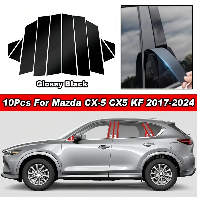 Car Polished Pillar Posts Black For Mazda CX-5 CX5 KF 2017-2024 Window Trim Cover BC Column Center Sticker Car Accessories
Car Polished Pillar Posts Black For Mazda CX-5 CX5 KF 2017-2024 Window Trim Cover BC Column Center Sticker Car Accessories