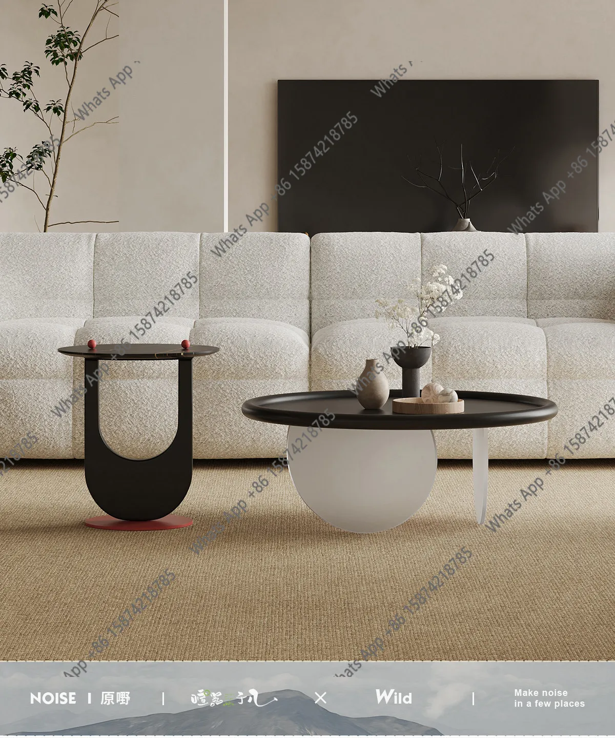 Italian minimalist round coffee table combination small living room new high-end designer acrylic coffee table creativity
Italian minimalist round coffee table combination small living room new high-end designer acrylic coffee table creativity
