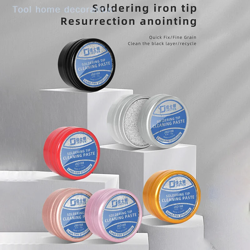 Electrical Soldering Iron Tip Oxidation Clean Plaster Resurrection Plaster Refresher Solder Cream Non-stick Tin Repair Tool
Electrical Soldering Iron Tip Oxidation Clean Plaster Resurrection Plaster Refresher Solder Cream Non-stick Tin Repair Tool