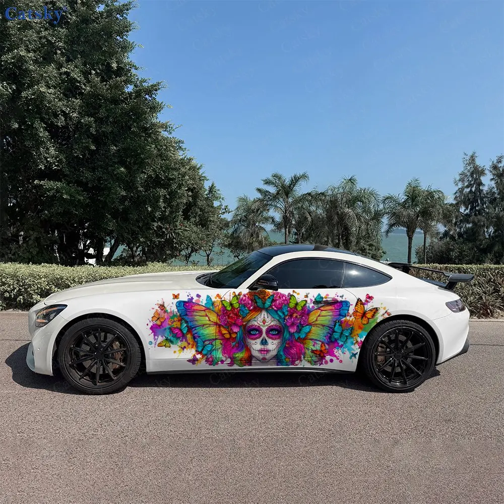 2pcs Butterfly Gothic Girl Sticker, Durable, Fade-Resistant, Enh Vehicle Appearance With Bold Art Design Car Vinyl Wraps
2pcs Butterfly Gothic Girl Sticker, Durable, Fade-Resistant, Enh Vehicle Appearance With Bold Art Design Car Vinyl Wraps