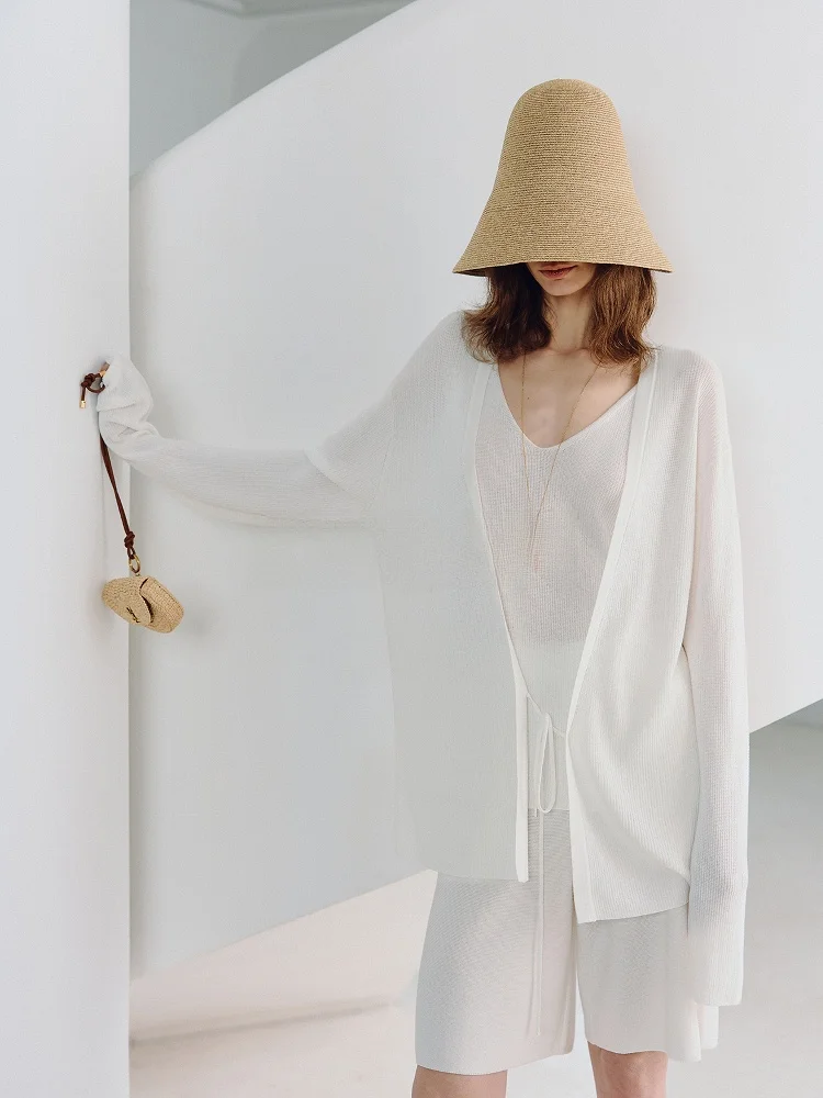 Комплект из трикотажного кардигана и юбки из ацетатного хлопка, приятный для кожи, дышащий, простой в уходе, с поясом, женский топ-жилет
Комплект из трикотажного кардигана и юбки из ацетатного хлопка, приятный для кожи, дышащий, простой в уходе, с поясом, женский топ-жилет