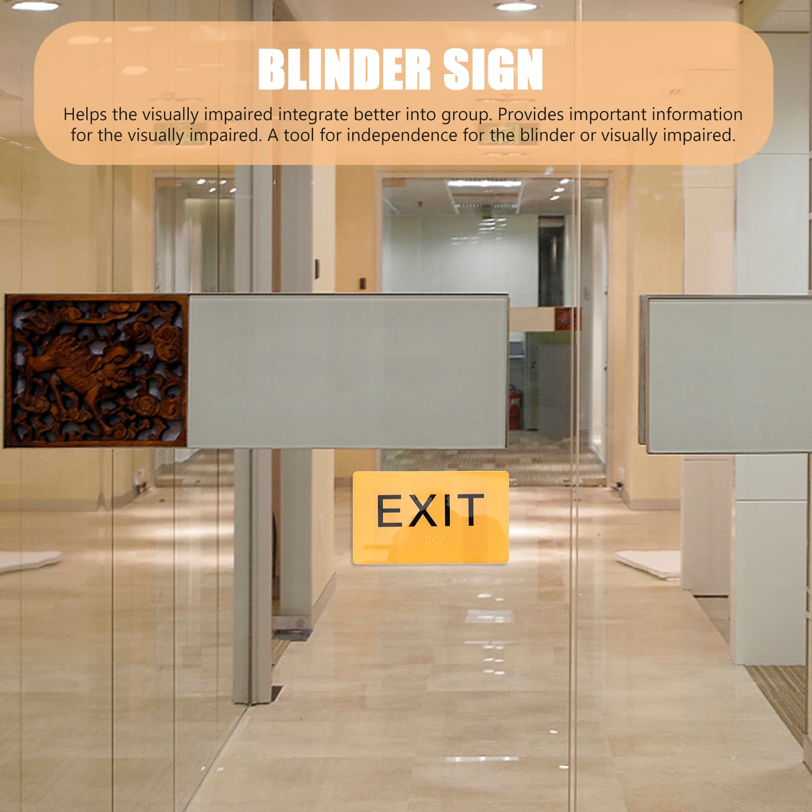 Acrylic Braille Sign Board Outdoor Exit Sign For Blinder Accessible Navigation Tool Public Space Elegant Design Visual
Acrylic Braille Sign Board Outdoor Exit Sign For Blinder Accessible Navigation Tool Public Space Elegant Design Visual