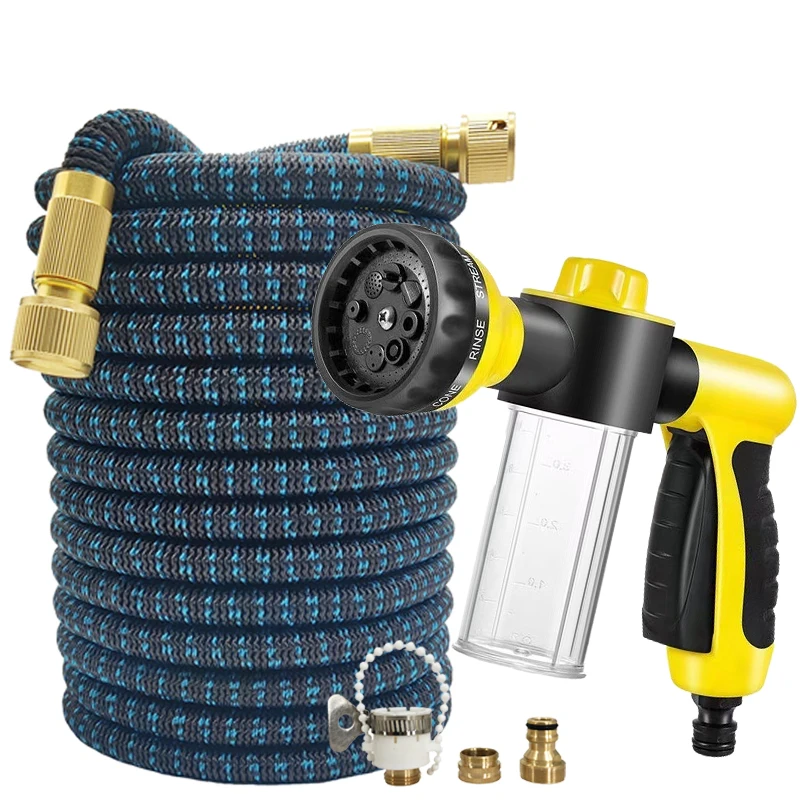 Садовый расширительный поливочный шланг, многофункциональный регулируемый водяной пистолет для пены, с контейнером для пены, инструменты для орошения сада
Садовый расширительный поливочный шланг, многофункциональный регулируемый водяной пистолет для пены, с контейнером для пены, инструменты для орошения сада