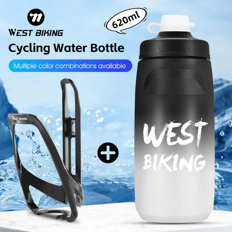 WEST BIKING 620ml Bike Water Bottle Leak Proof PP Safe Cycling Kettle With Bottle Cage Potable Outdoor Sports Bicycle Drink Cup
WEST BIKING 620ml Bike Water Bottle Leak Proof PP Safe Cycling Kettle With Bottle Cage Potable Outdoor Sports Bicycle Drink Cup