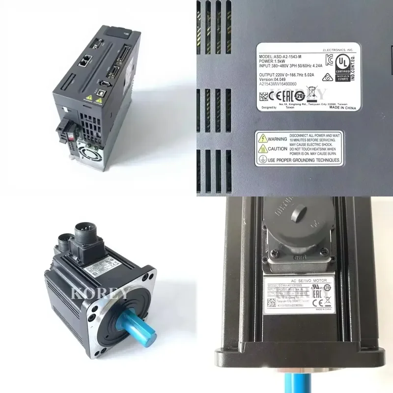 New, Ready Stock ASDA-A2 Series Servo Driver Servo Motor 1300W ASD-A2-1543-M+ECMA-L11313RS ECMA-ECMA-L11313SS
New, Ready Stock ASDA-A2 Series Servo Driver Servo Motor 1300W ASD-A2-1543-M+ECMA-L11313RS ECMA-ECMA-L11313SS