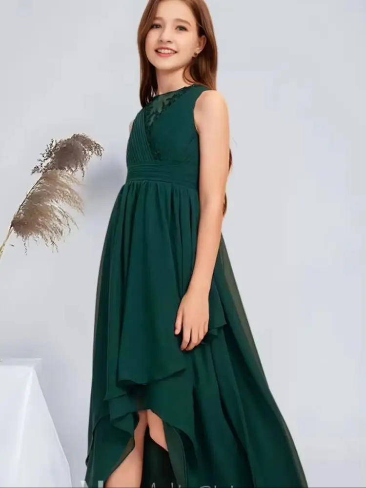 WS Kids Child A-Line Scoop Lace Junior Bridesmaid Dress Dark Green Flower Girl Dress Wedding Party Communion Girls Formal Dress
WS Kids Child A-Line Scoop Lace Junior Bridesmaid Dress Dark Green Flower Girl Dress Wedding Party Communion Girls Formal Dress