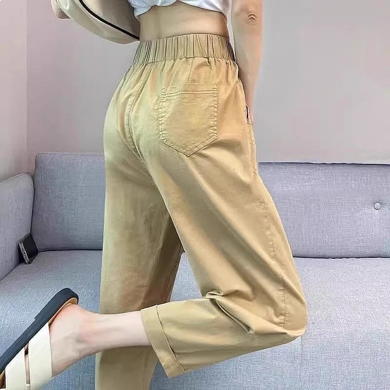 Spring/summer Thin Haren Pants For Women, Loose And Casual, Nine Point High Waist Sports Wide Leg Casual Pants
Spring/summer Thin Haren Pants For Women, Loose And Casual, Nine Point High Waist Sports Wide Leg Casual Pants