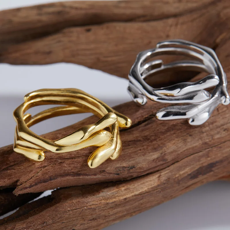 Non-fading Niche Design Korean Style SimpleS925Pure Silver Women's Open Joint Ring Wholesale
Non-fading Niche Design Korean Style SimpleS925Pure Silver Women's Open Joint Ring Wholesale