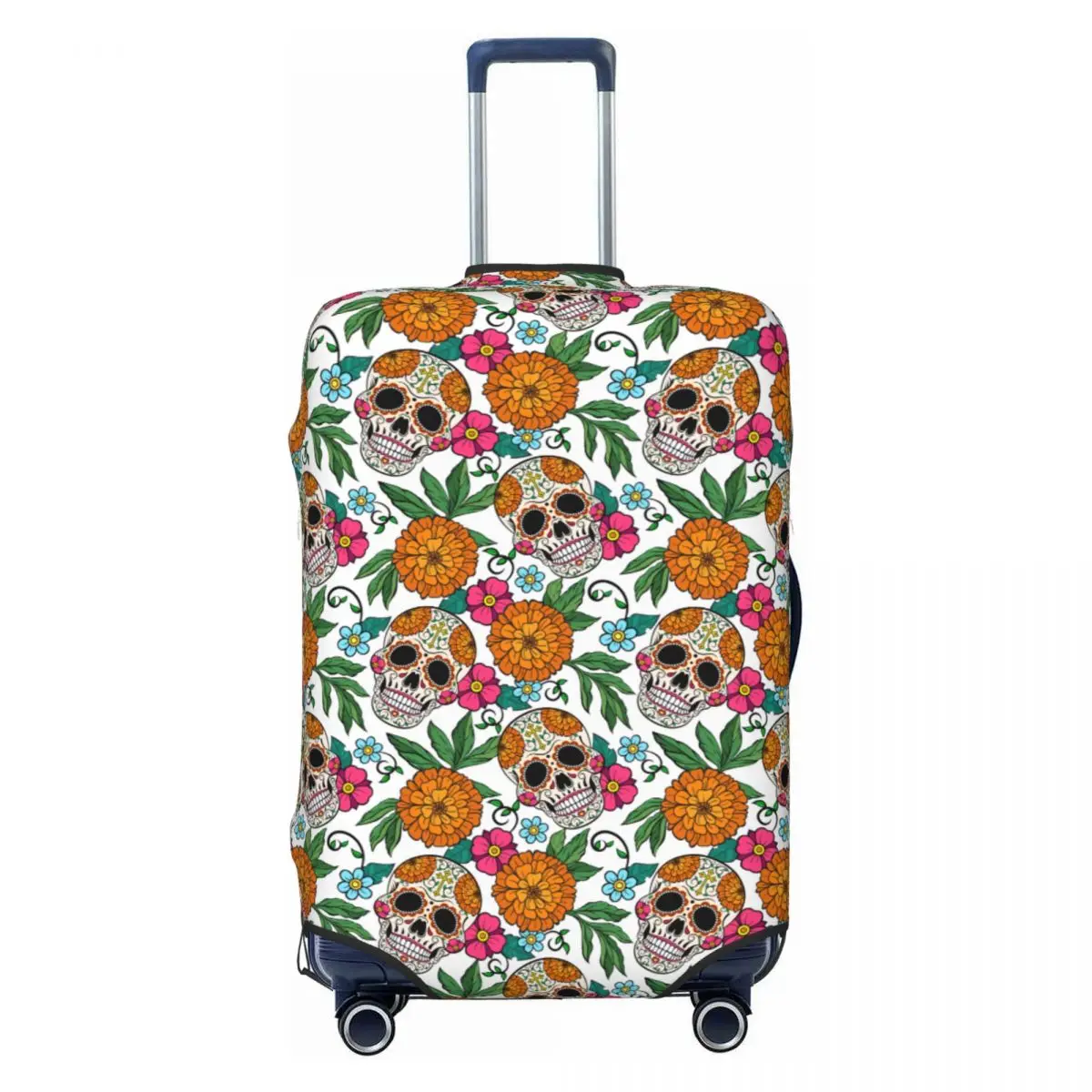 Custom Mexican Flowers Day Of The Dead Sugar Skull Luggage Cover Protector Funny Travel Suitcase Protective Cover for 18-32 Inch
Custom Mexican Flowers Day Of The Dead Sugar Skull Luggage Cover Protector Funny Travel Suitcase Protective Cover for 18-32 Inch