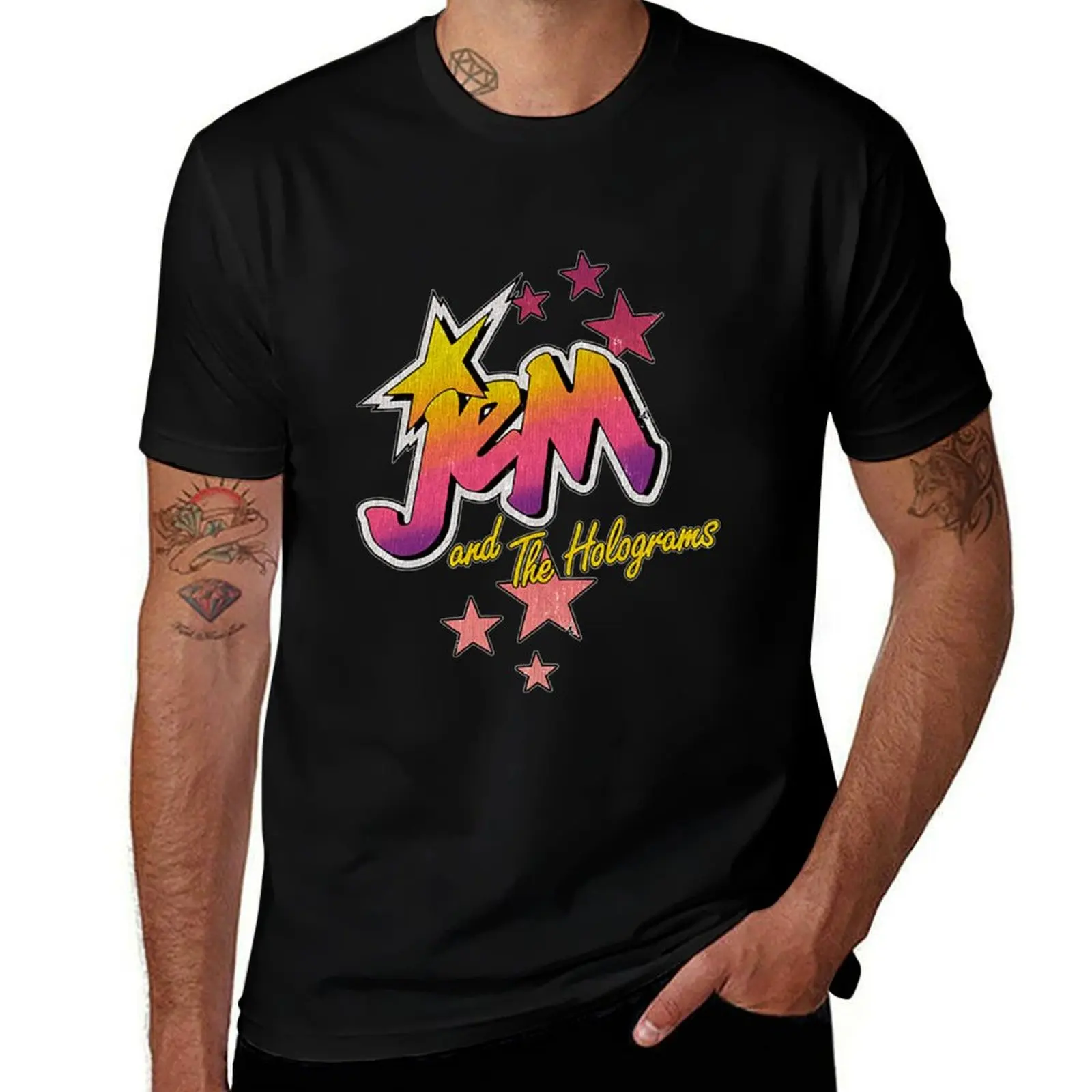 Vintage Jem and the holograms Logo T-Shirt blacks Man t-shirt vintage graphic tee t shirts men
Vintage Jem and the holograms Logo T-Shirt blacks Man t-shirt vintage graphic tee t shirts men